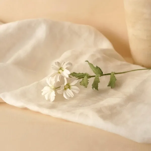 Flowrette Campanule blanche fleur en papier artisanale