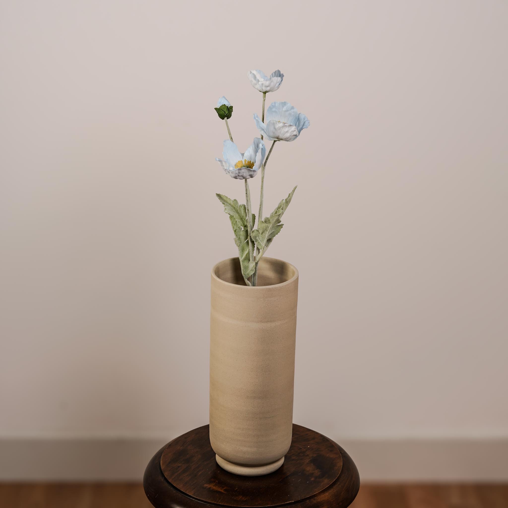 Flowrette Pavot fleur artificielle bleu ciel x1 sans entretien