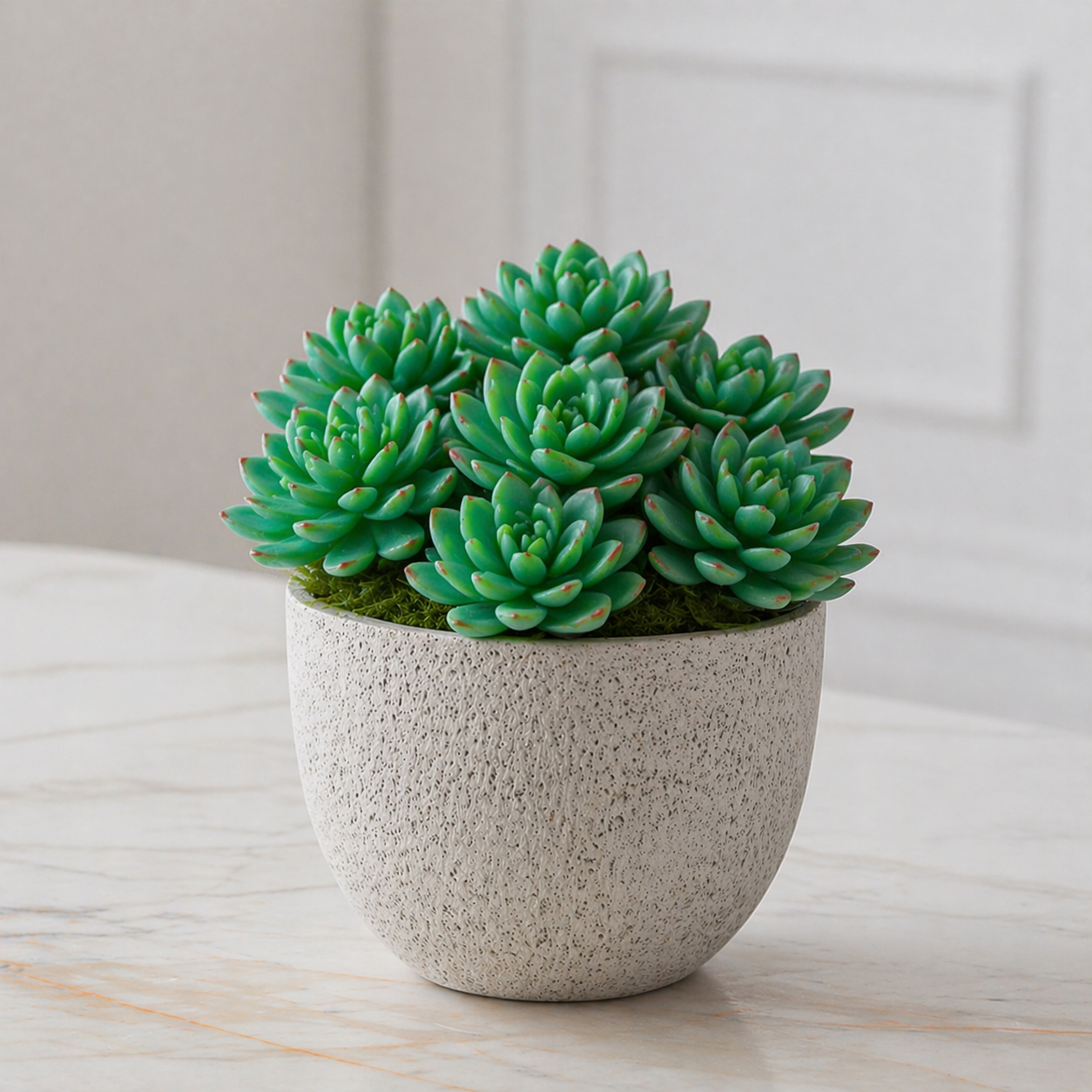 Sia Home Echeveria feuillage artificiel vert 20 cm