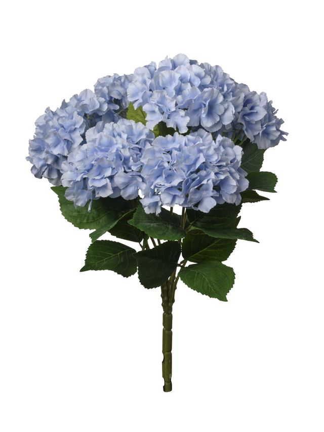 Feuillazur Rungis Hortensia sur tige fleur artificielle blanc 60cm