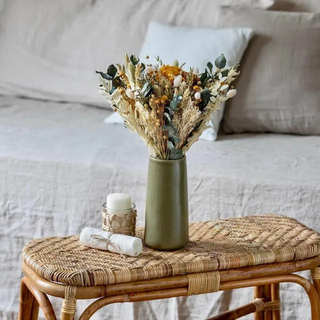 Flowrette Goberlote vase grès kaki taille S