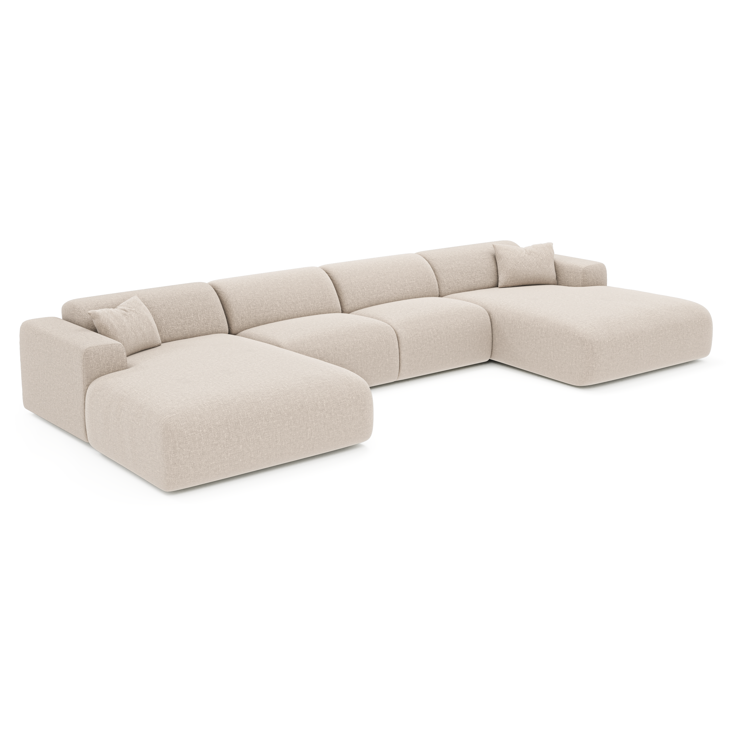 Sia Home Myra canapé symétrique beige 5 places