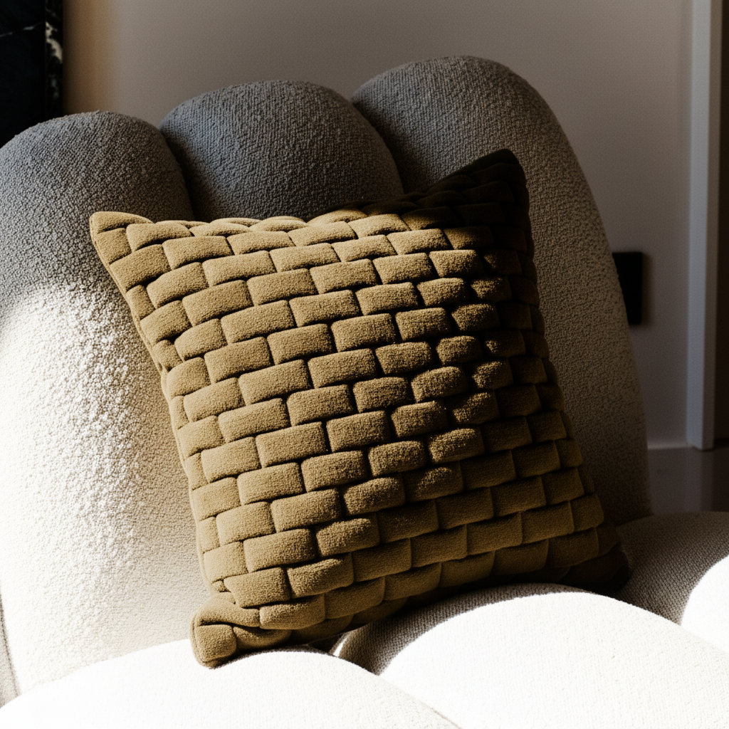 Sia Home Textiles Nut housse de coussin marron 50x50 coton