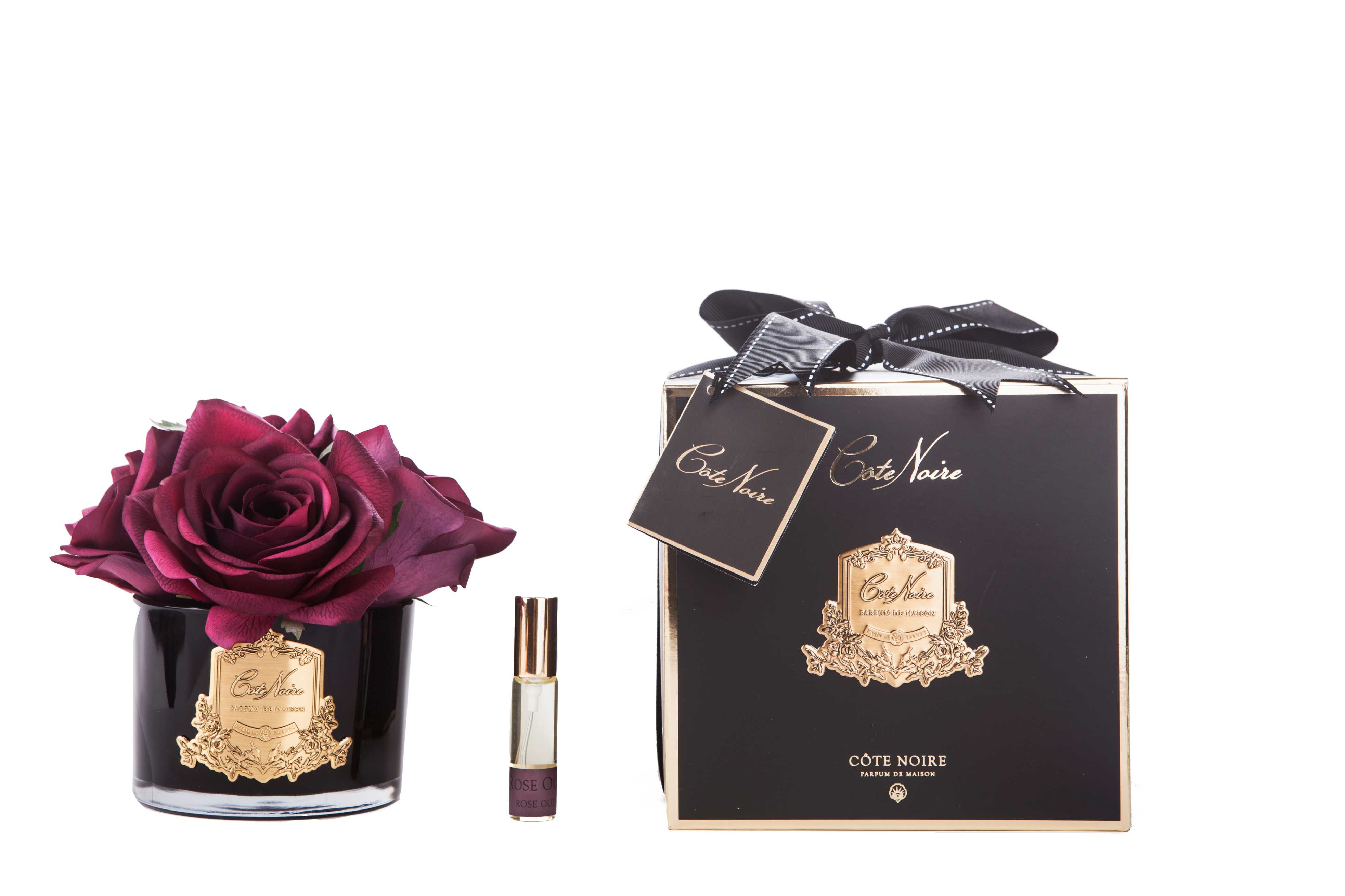 Côte Noire Perfumed Flowers GMRB64 bouquet 5 roses rouge carmin