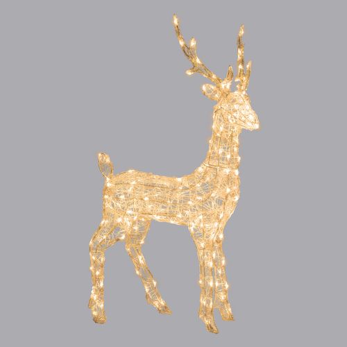 Feuillazur Rungis Renne 3D Dual LED acrylique 65 cm
