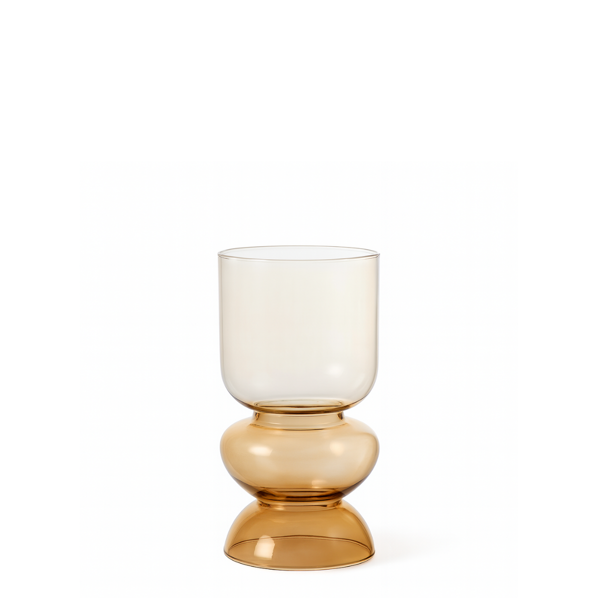 Sia Home Sunrise vase verre rose pâle 20 cm soliflore