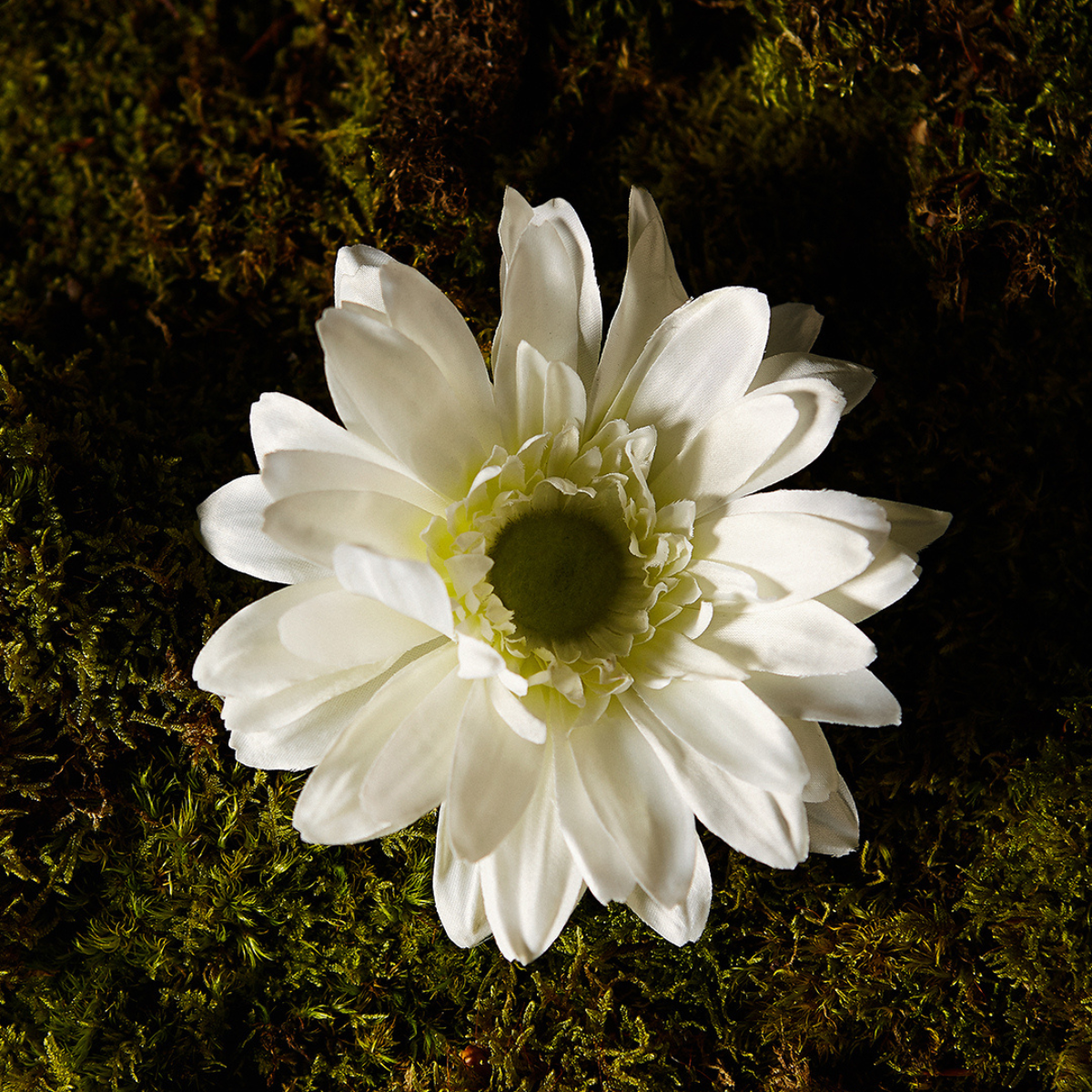Sia Home Gerbera tige fleur artificielle blanche 59 cm