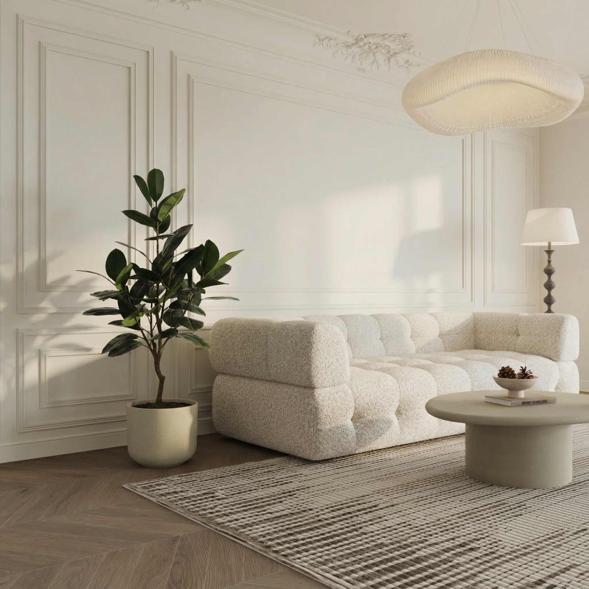 Sia Home Arbres artificiels Ficus en pot arbre artificiel vert 130 cm