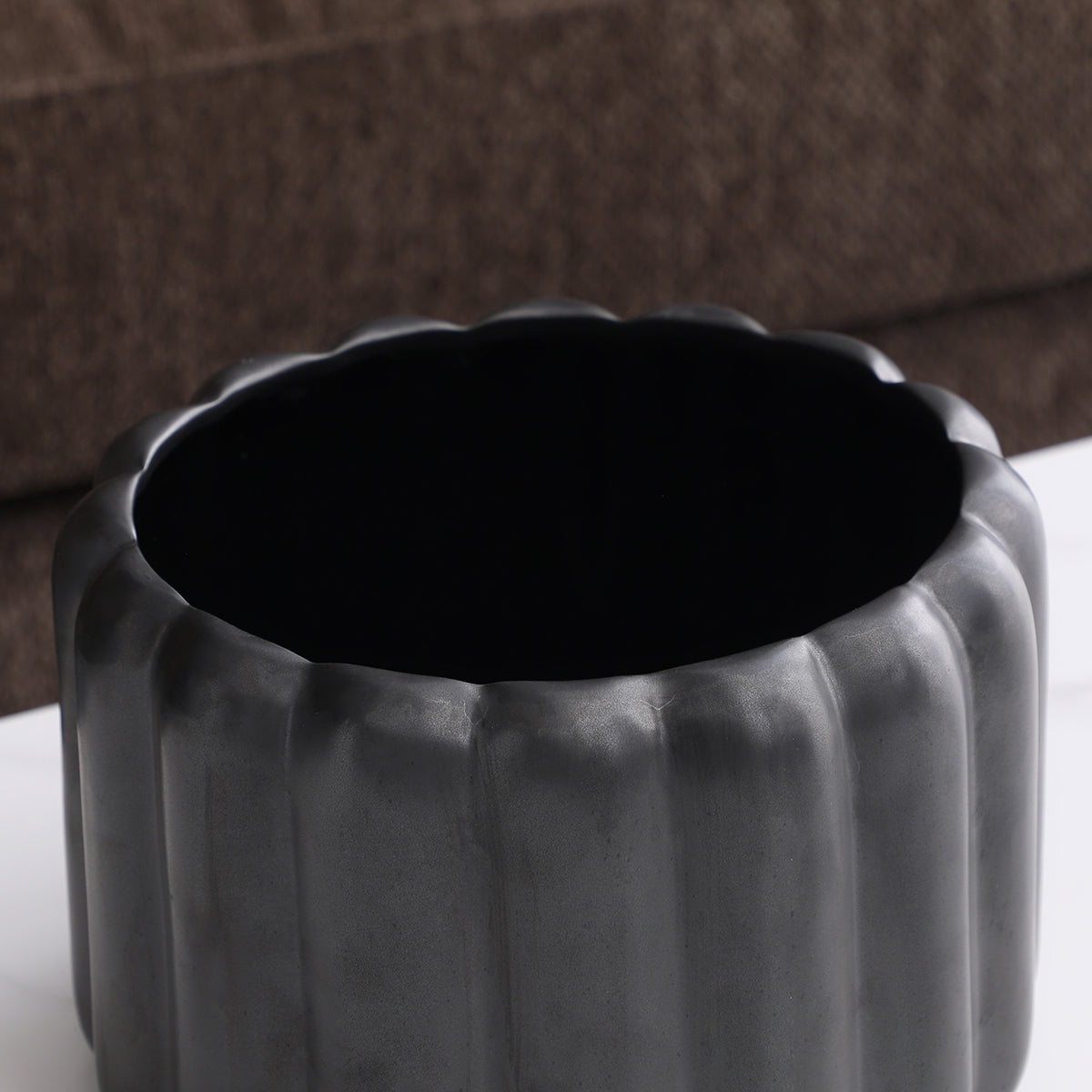 Sia Home Boudoirs cache-pot noir 13 cm céramique