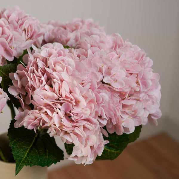 Flowrette Fleurs artificielles hortensia rose clair Real Touch