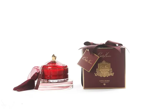 Côte Noire Art Deco GML45017 bougie rose oud rouge 200 g