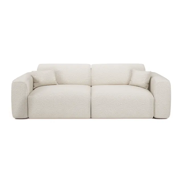 Sia Home Yuma canapé convertible crème 4 places tissu
