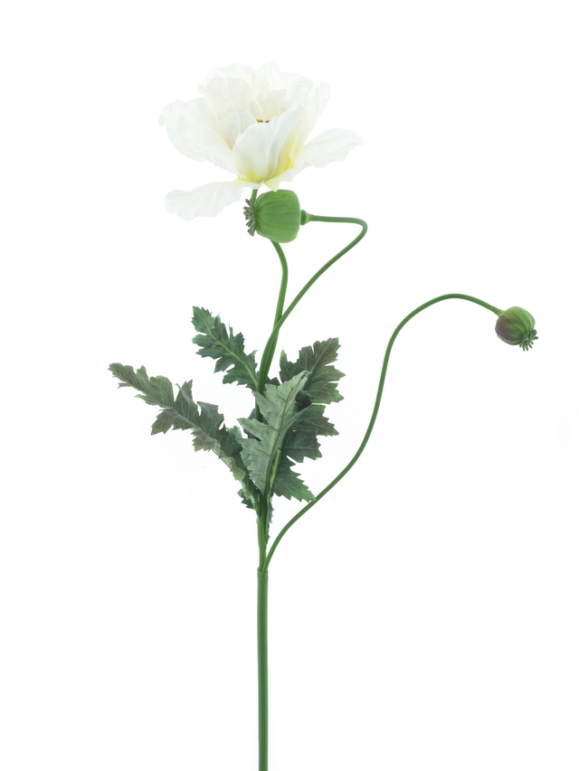 Feuillazur Rungis Coquelicot fleur artificielle rouge 93cm salon