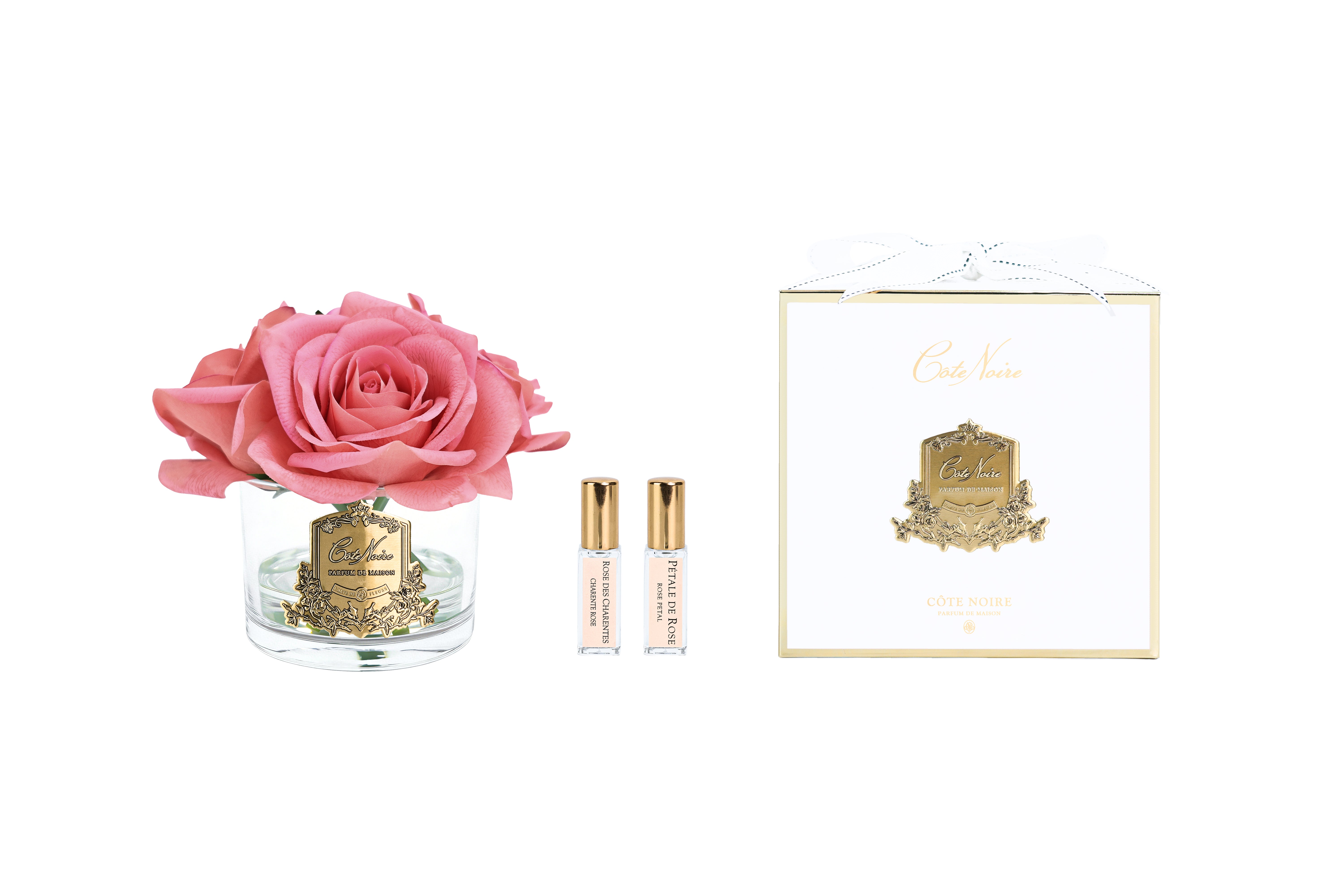 Côte Noire Perfumed Flowers GMR65 5 roses pêche blanc
