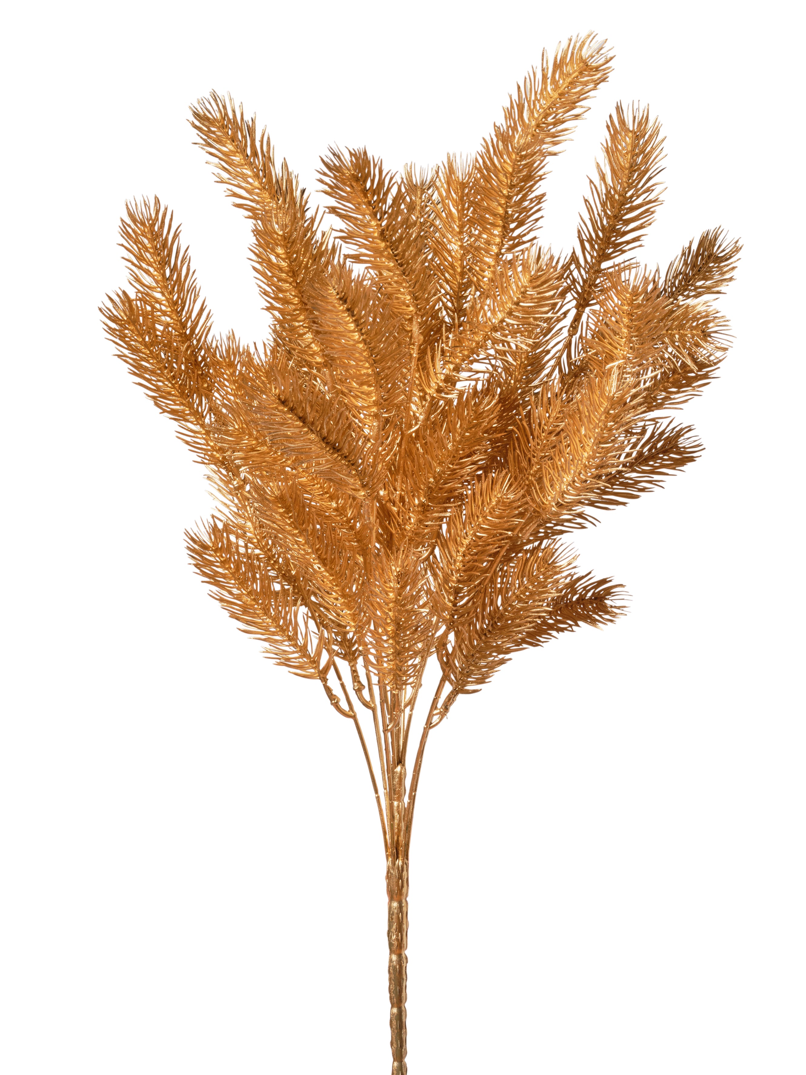 Feuillazur Rungis Piquet de pin branche dorée artificielle 60 cm