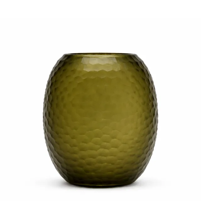 Sia Home Gemma vase verre soufflé vert 29 cm