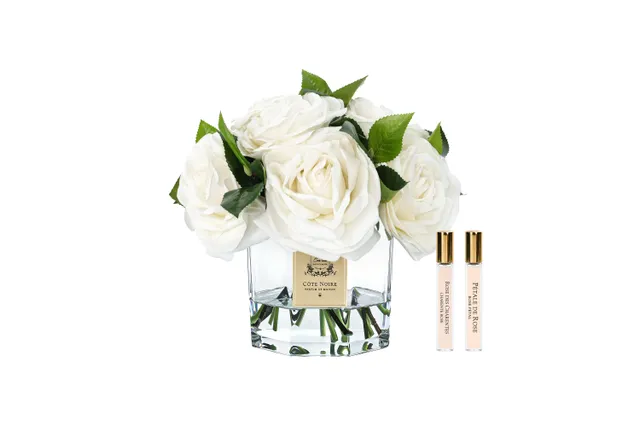 Côte Noire Classic Tea Rose CTB01 bouquet blanc parfumé