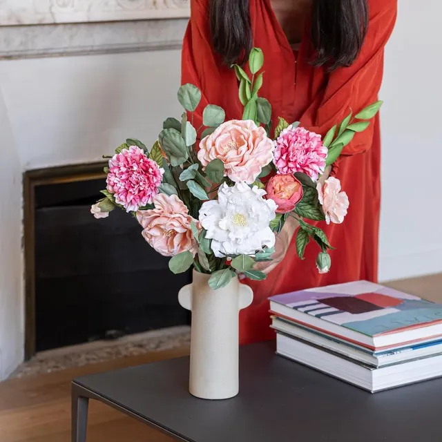 Flowrette Monet bouquet fleurs papier artisanal éternel