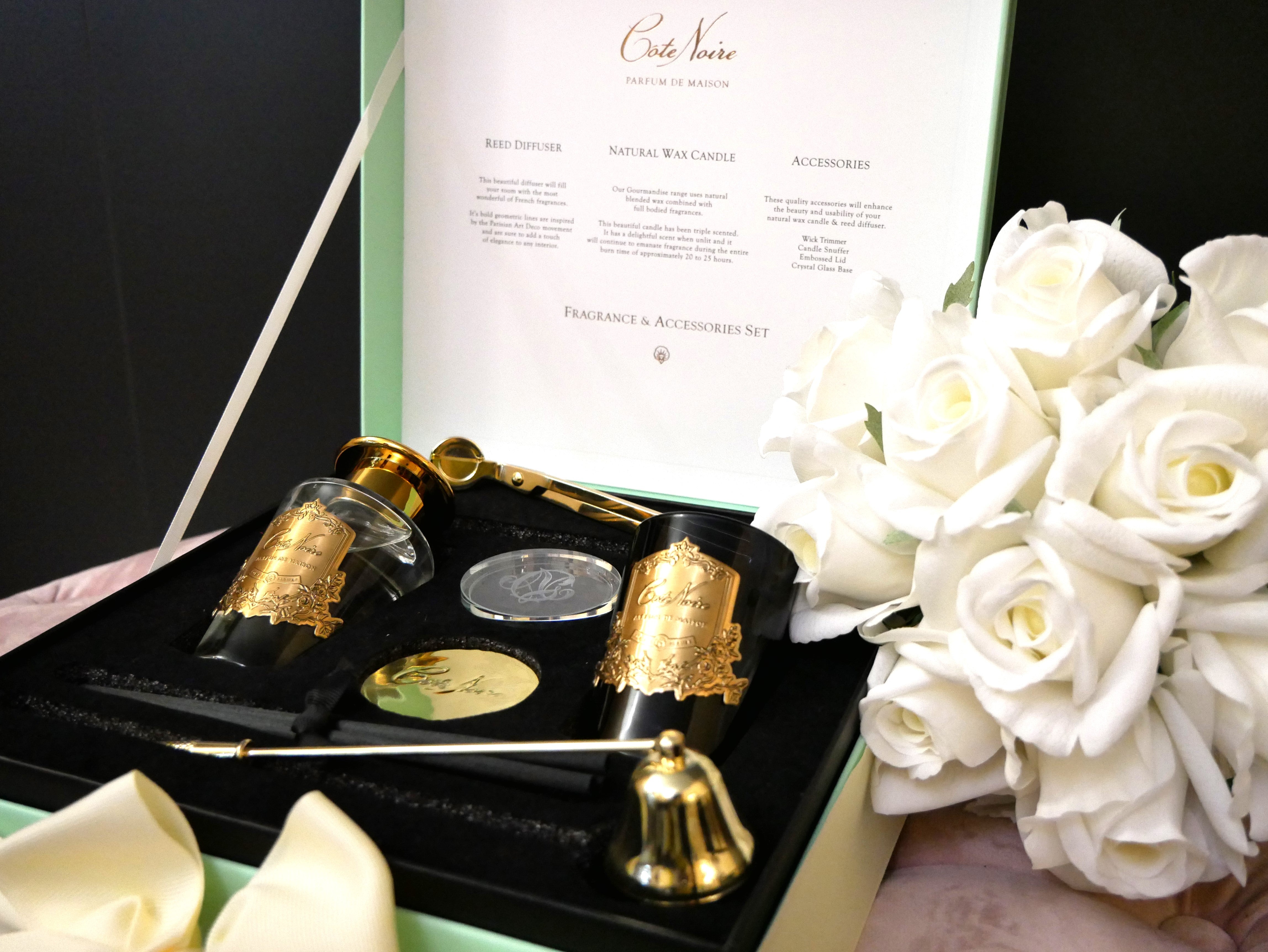 Côte Noire Gift Pack GFA03 coffret bougie Persian Lime bleu