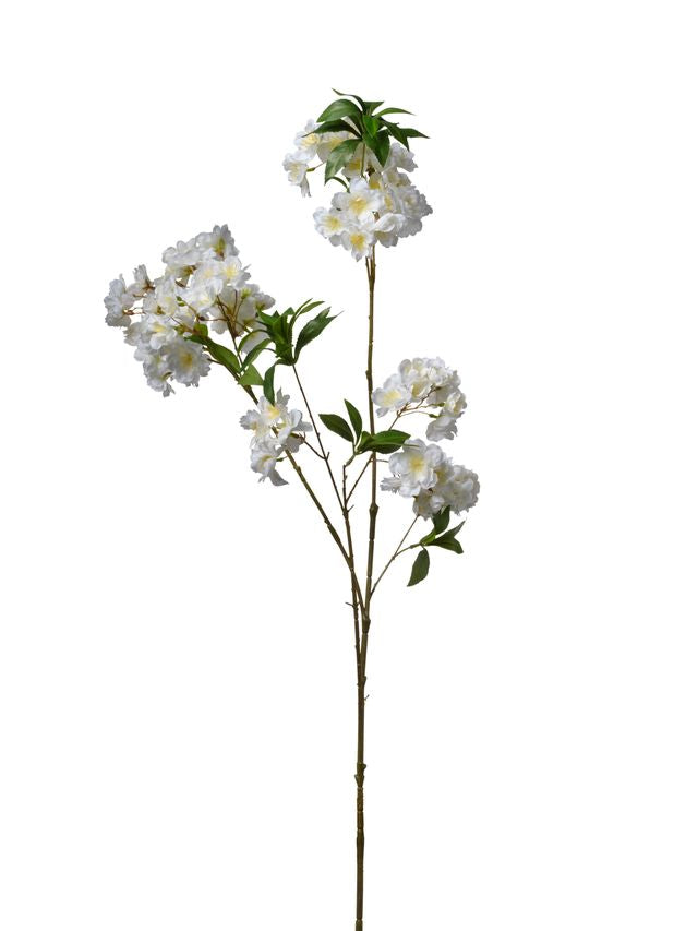 Feuillazur Rungis Branche de blossom 108cm fleur rose