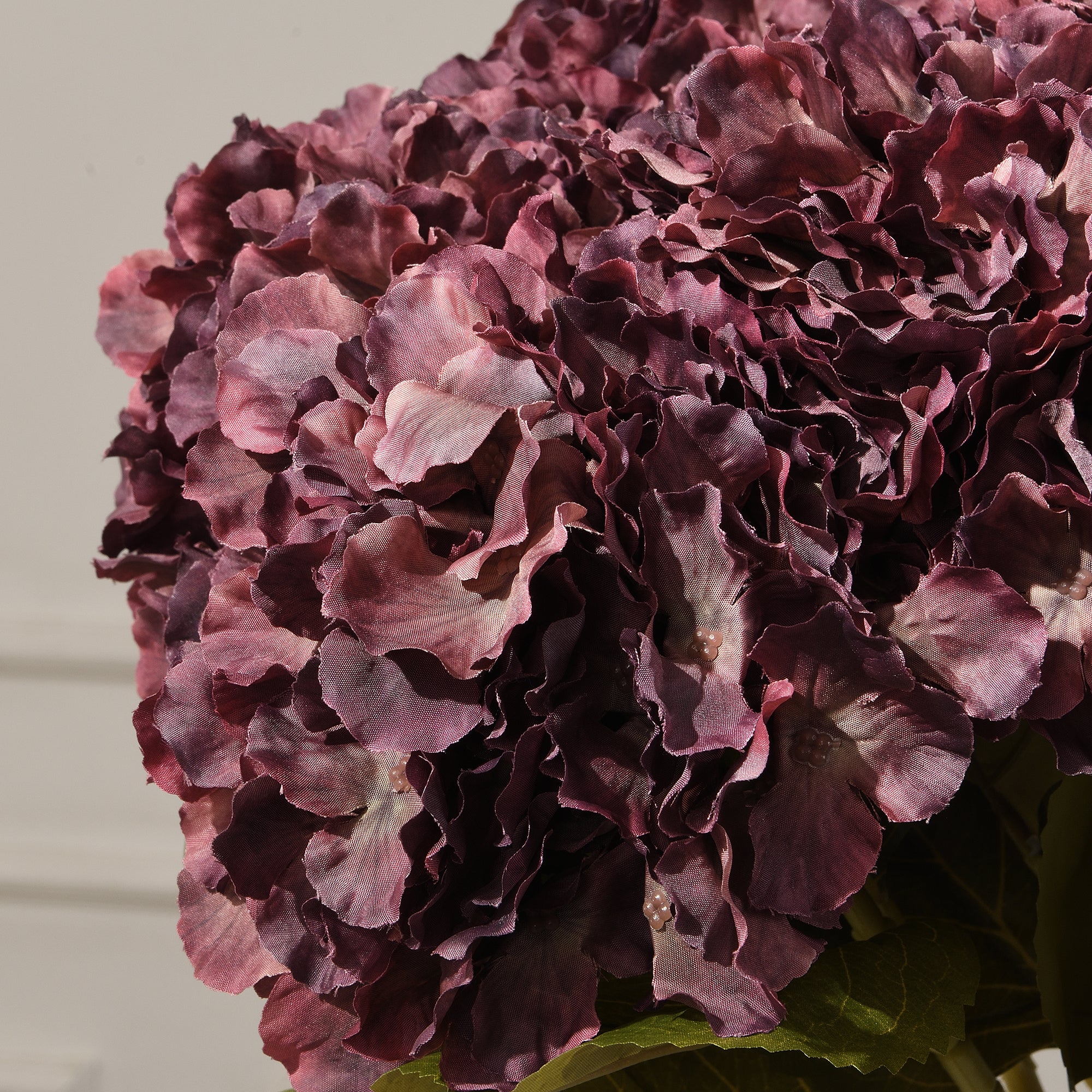 Sia Home Hortensia 68 cm fleur artificielle marron