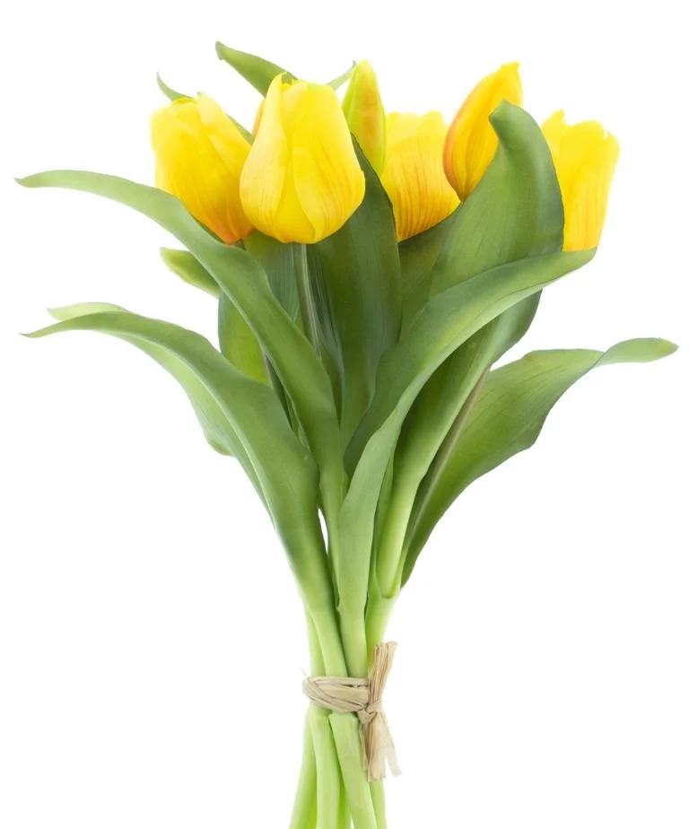 Feuillazur Rungis Bouquet tulipe fleurs 31cm peach
