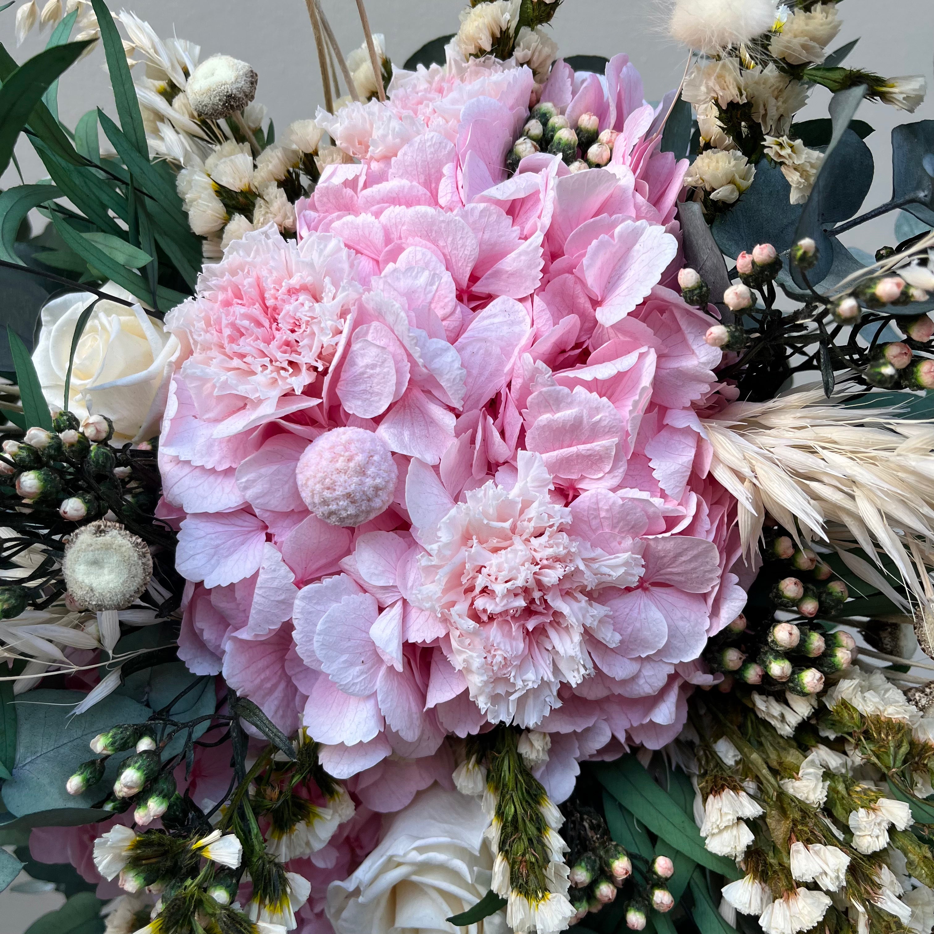 Ateliers Ouchamp Rue de Charonne bouquet stabilisé rose 45 cm