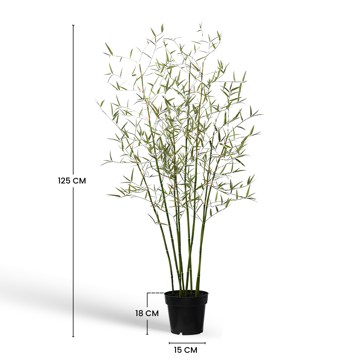 Sia Home Bambou arbre artificiel vert 125 cm en pot