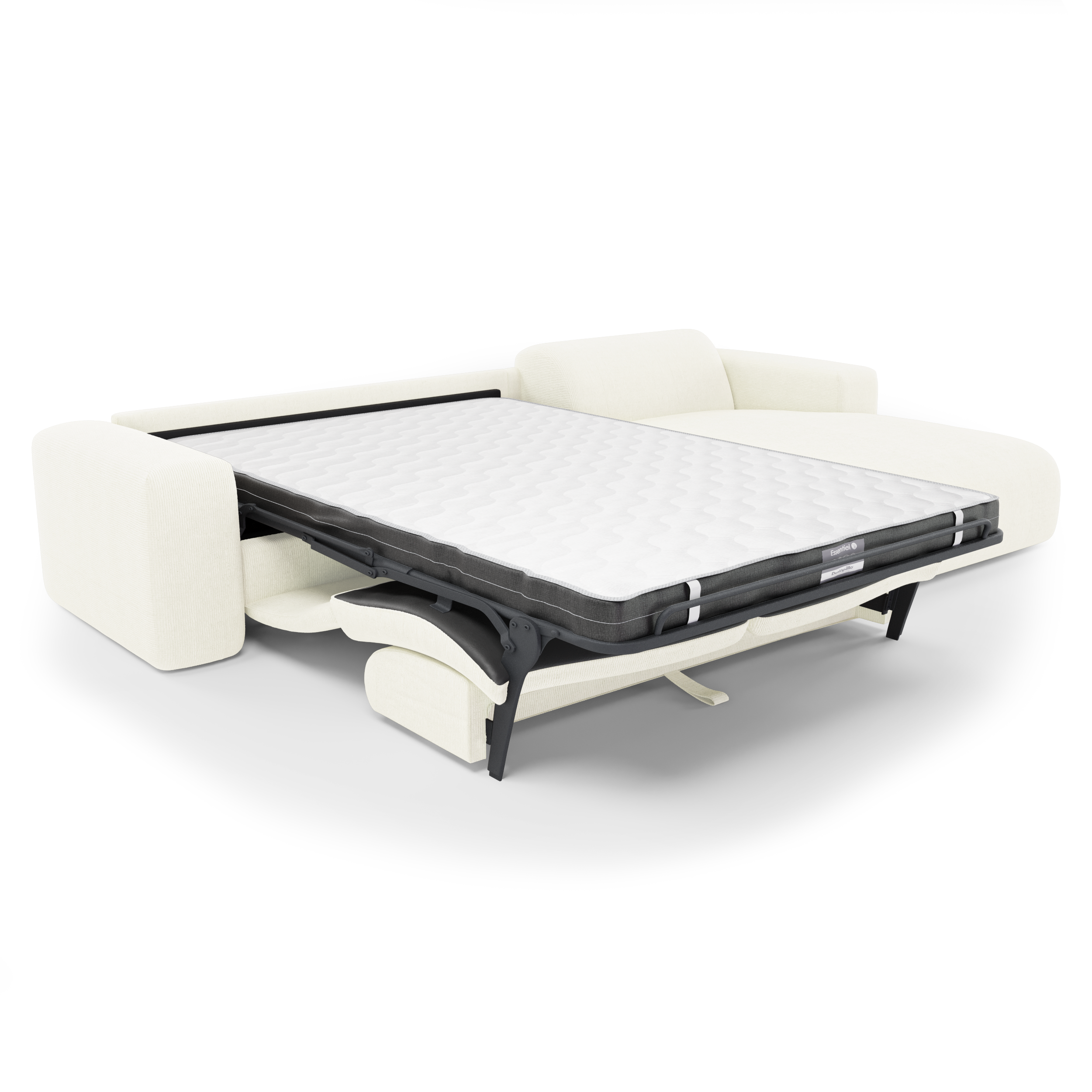 Sia Home Myra canapé convertible angle droit crème