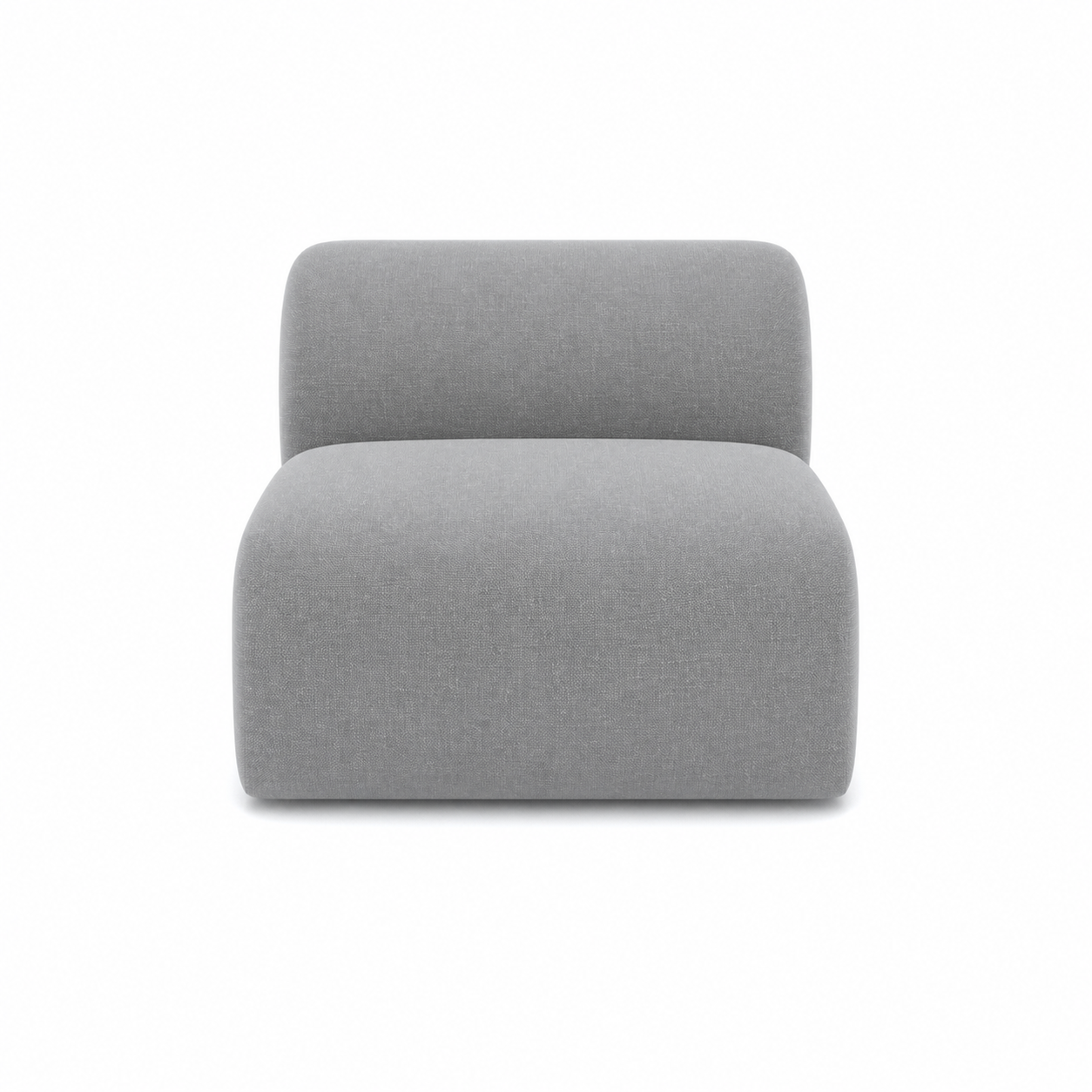 Sia Home Myra Sans Accoudoirs fauteuil beige assise arrondie