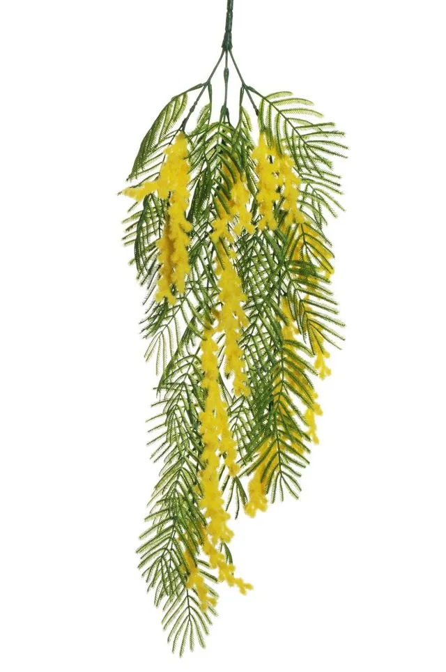 Feuillazur Rungis Piquet mimosa fleur artificielle vert 73cm