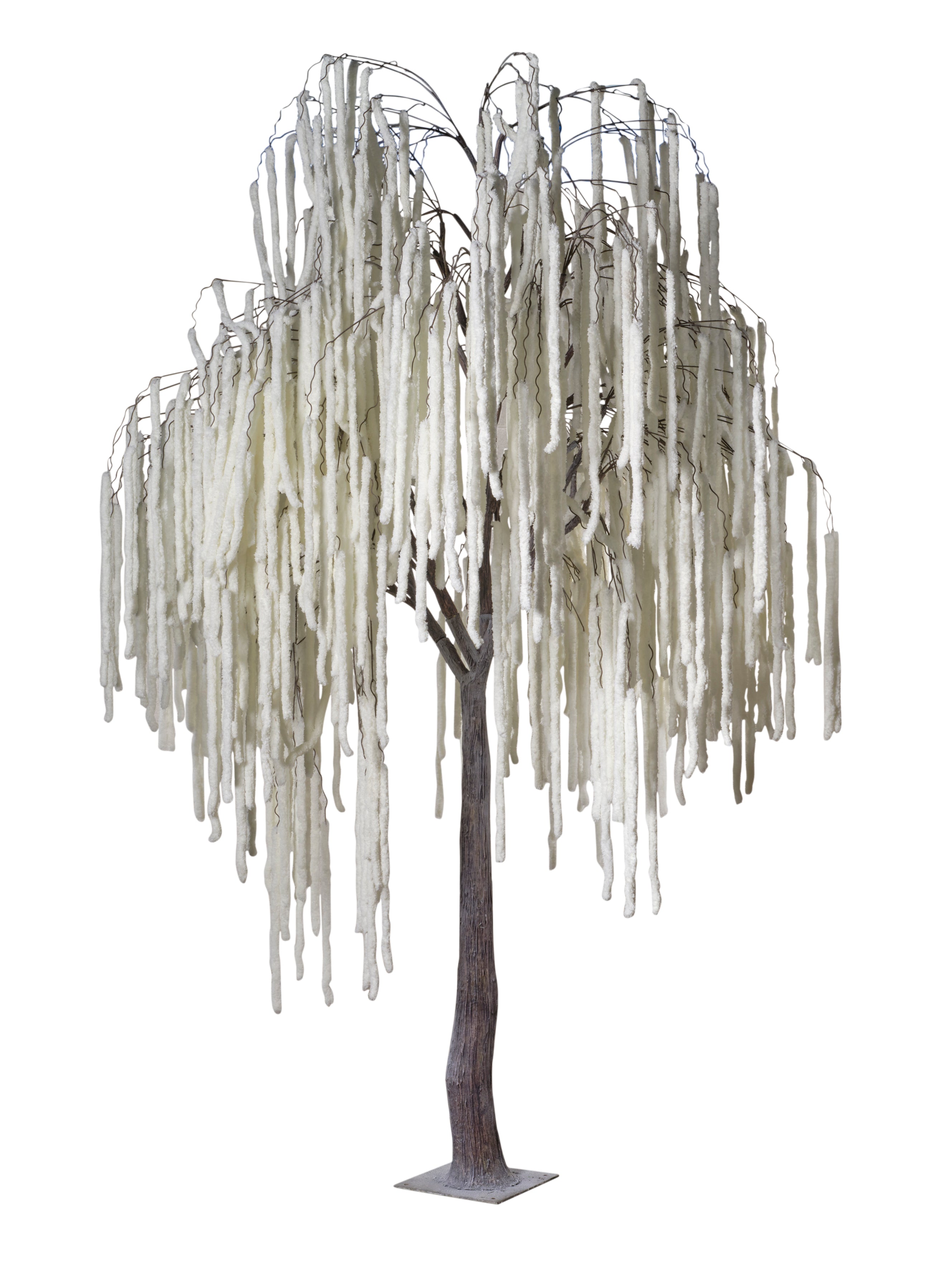 Feuillazur Rungis Arbre amarante blanc fleur Noël 300 cm