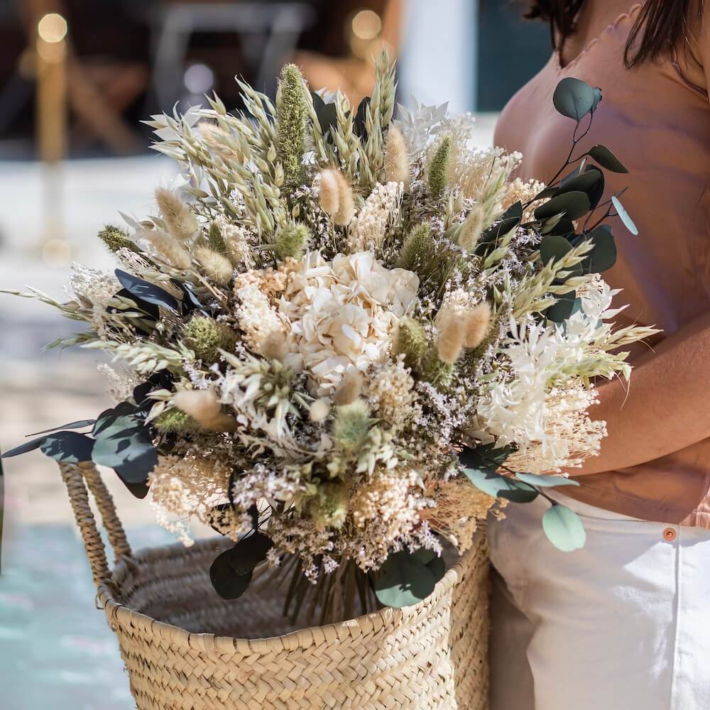 Flowrette Anatole bouquet fleurs sechees naturel eucalyptus S