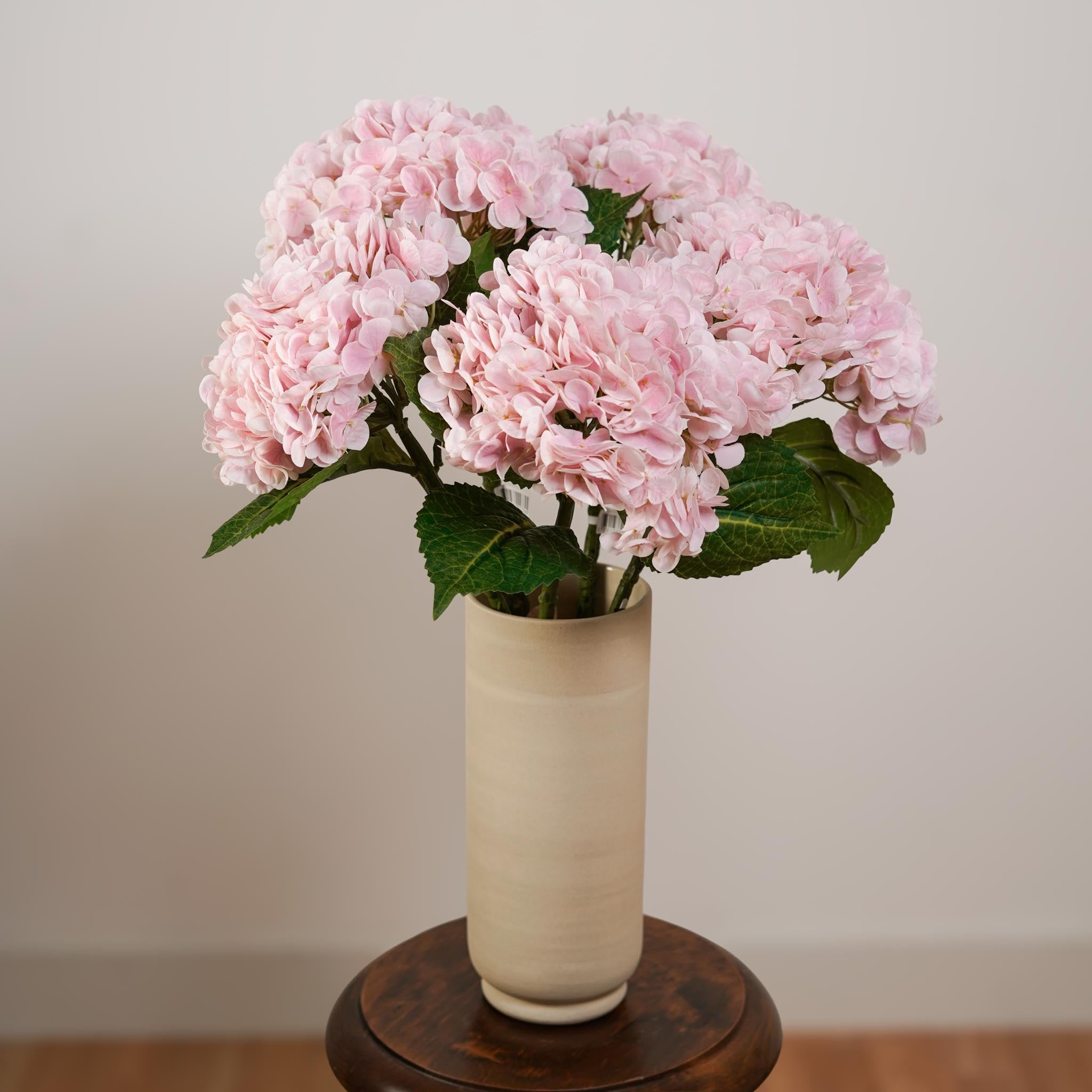 Flowrette Hortensia rose clair fleur artificielle x1 Real Touch