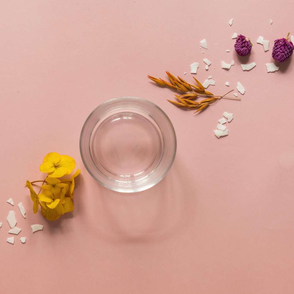 Flowrette Kit DIY bougie fleurie orange fleur de coton