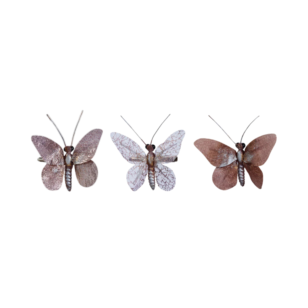 Sia Home Clips Papillons décoration sapin violet