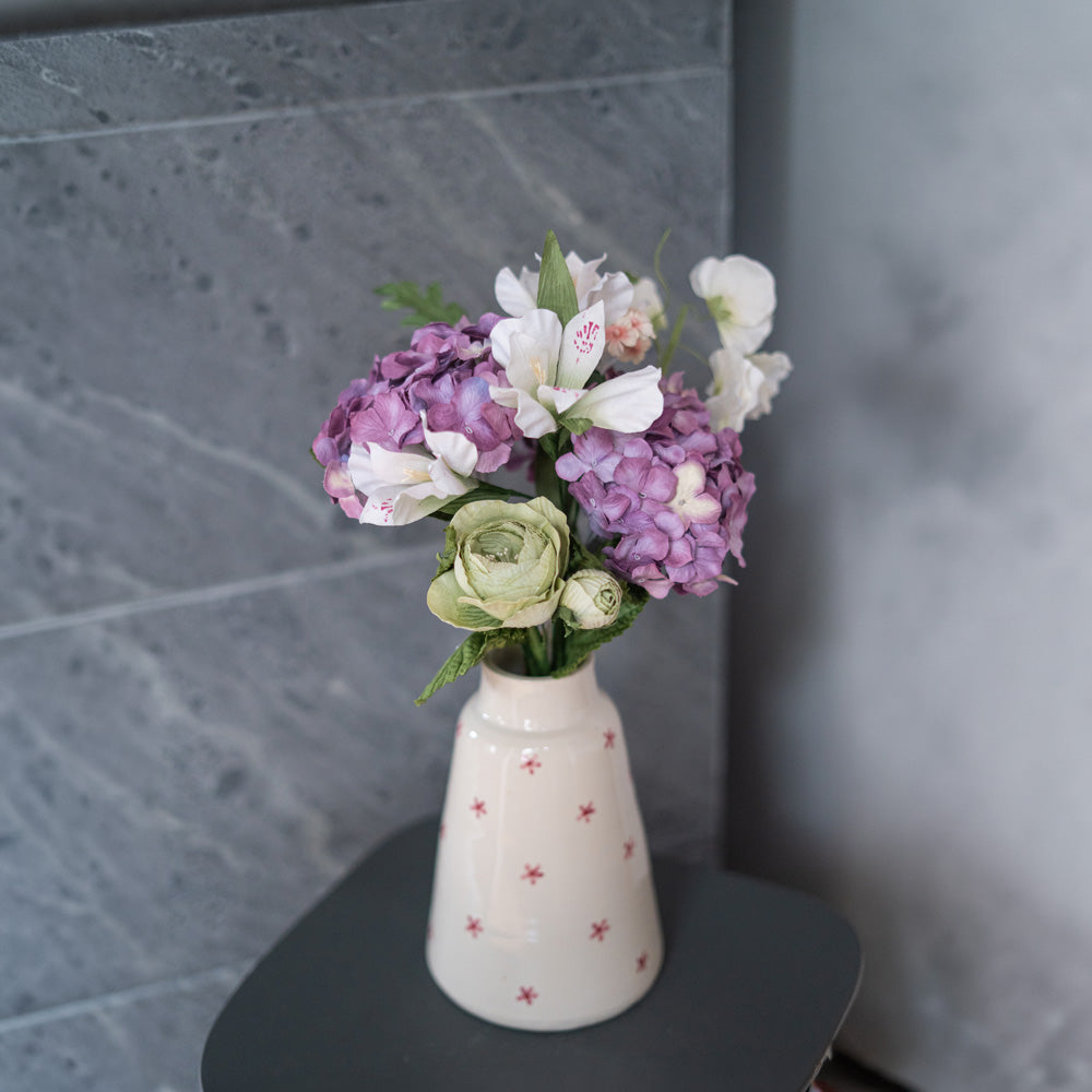Flowrette Fleurs en papier Rodin bouquet papier mauve