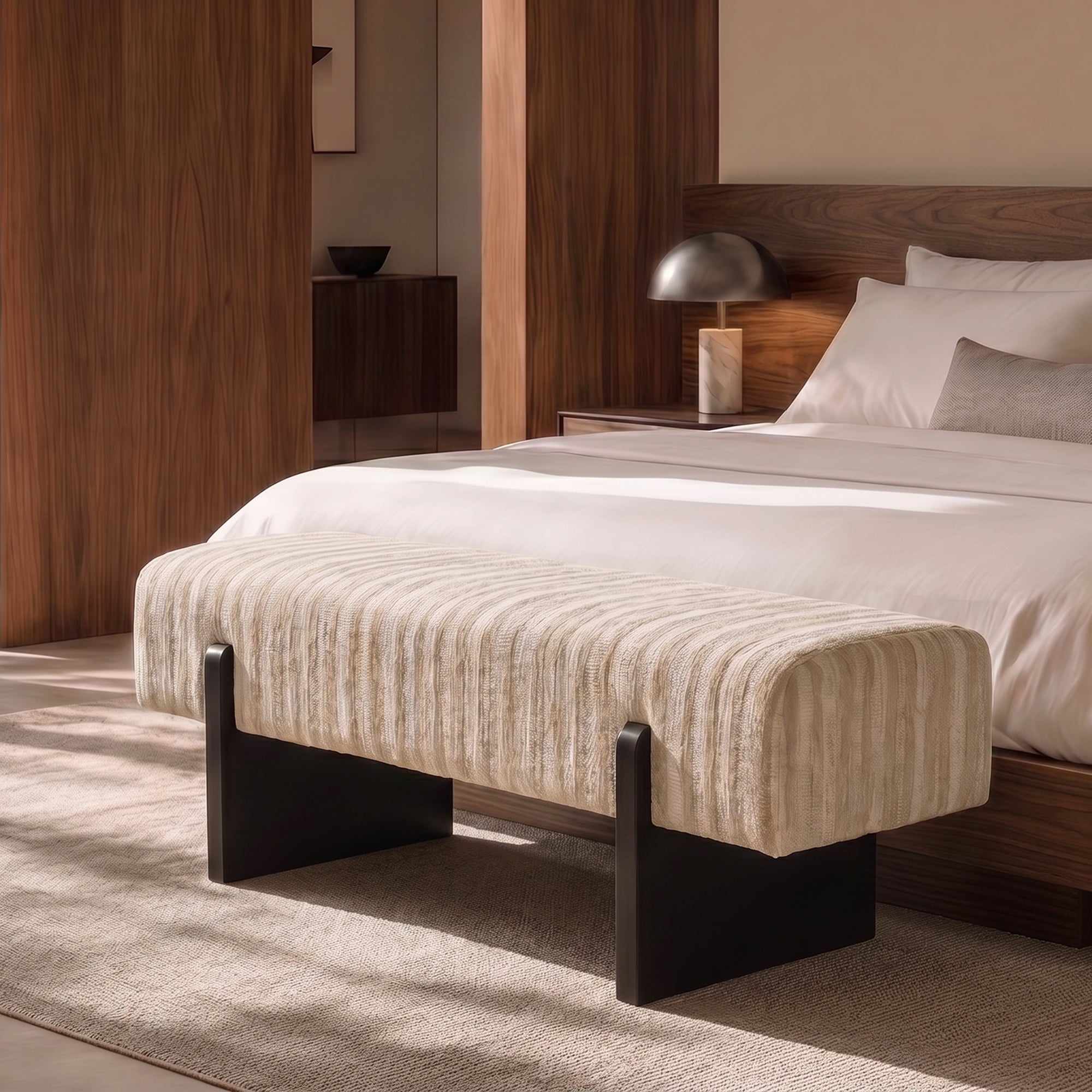Sia Vog Banc tissu tramé motif gris bleu