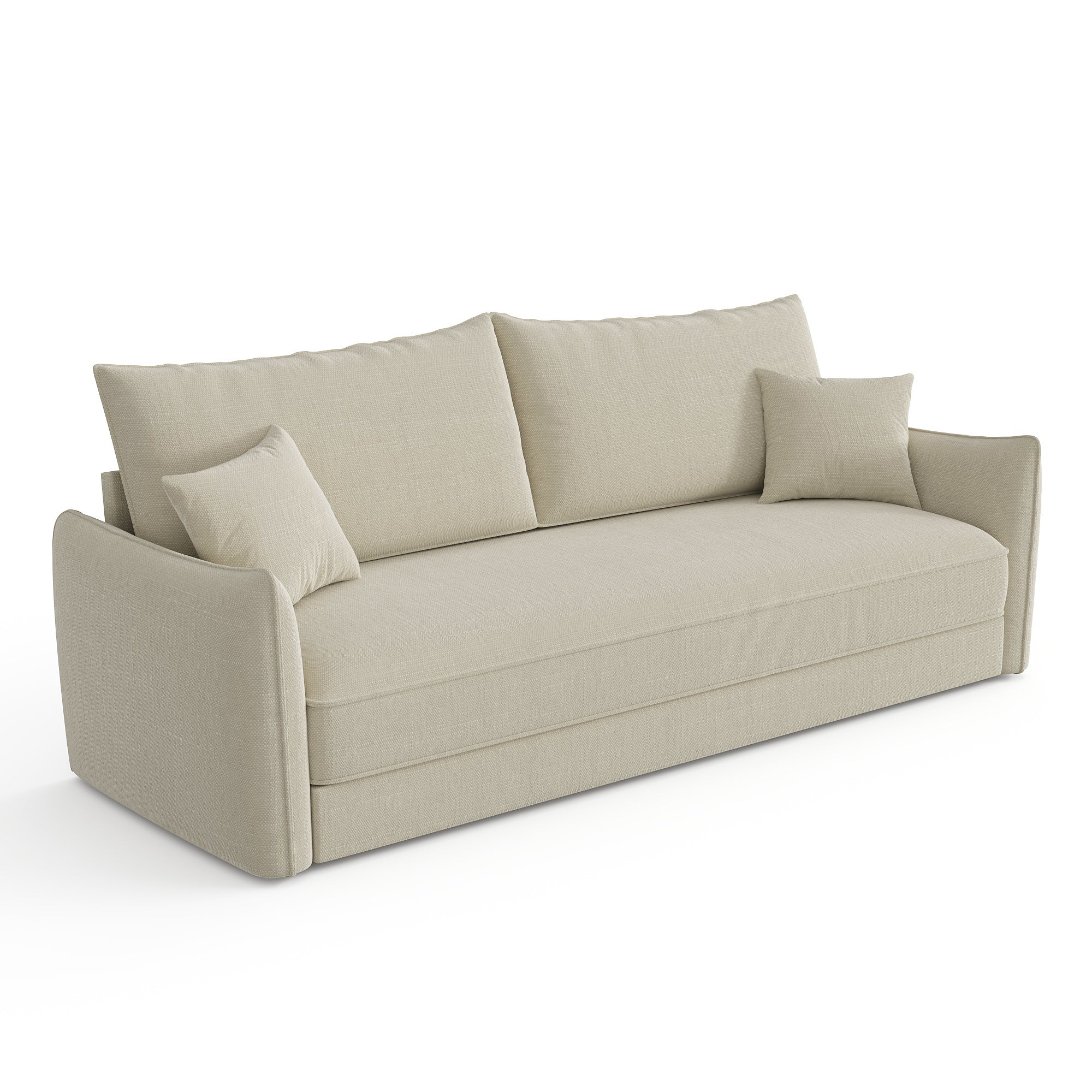 Sia Home Plume canapé convertible 3 places beige
