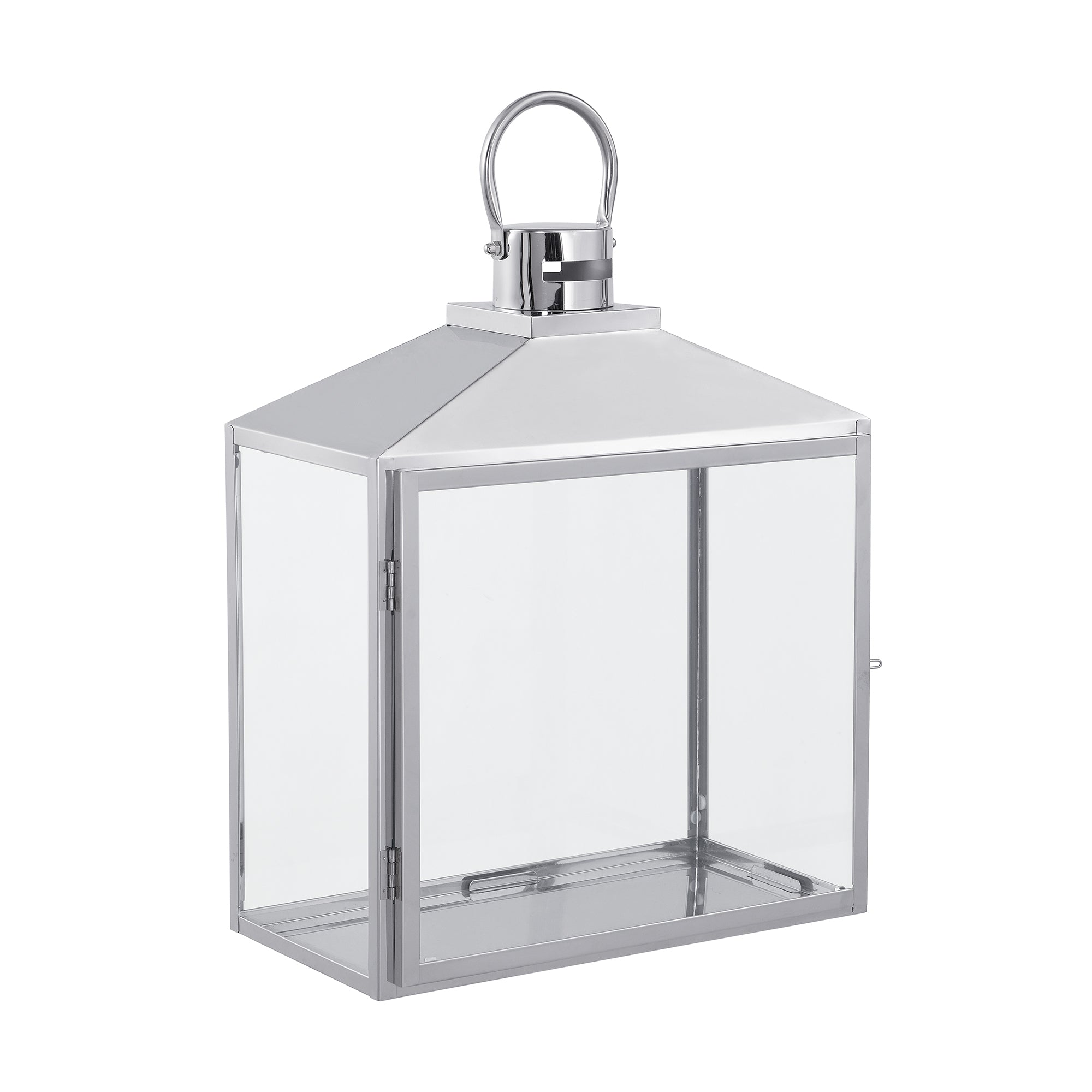 Sia Tara lanterne 37 cm argenté acier verre