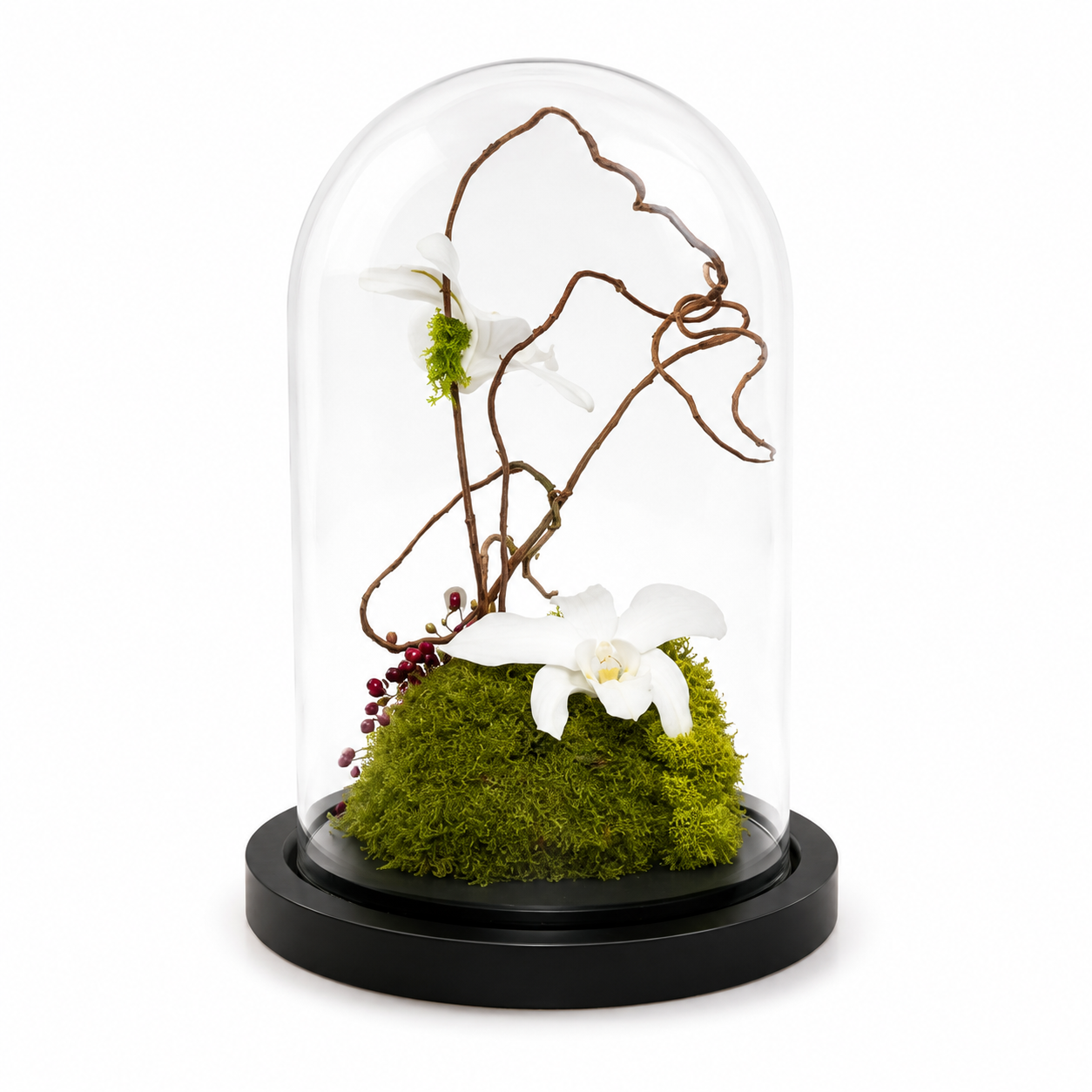 Ateliers Ouchamp Rue du Japon cloche fleurie 22 cm orchidée