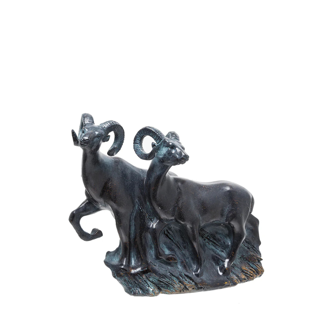 Sia Home Chamois statue décorative noir 25 cm