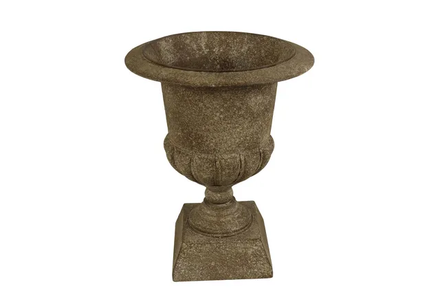 Feuillazur Rungis Médicis rouille vase en verre 31x31x39cm