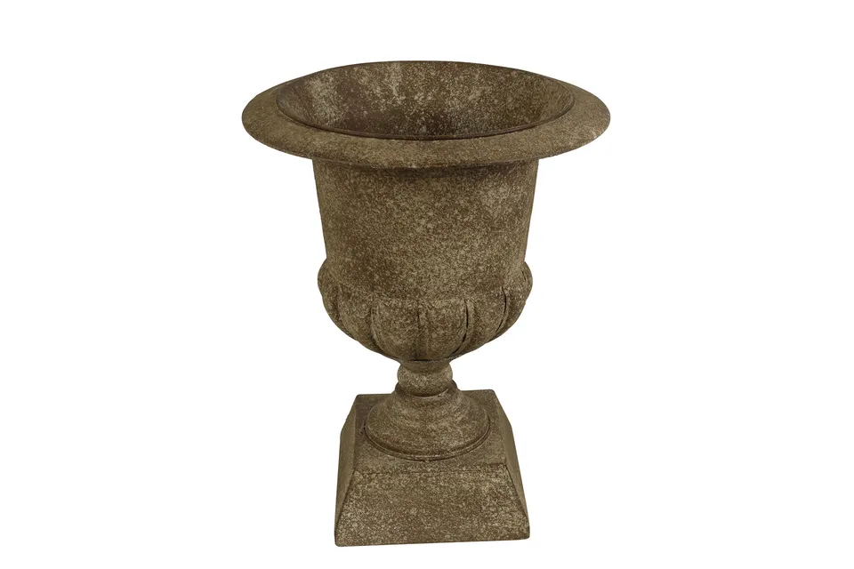 Feuillazur Rungis Médicis rouille vase en verre 31x31x39cm