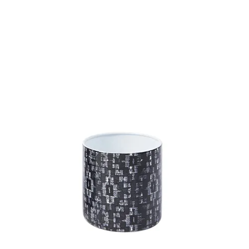 Sia Home Lily cache-pot noir 12 cm fer rond géométrique