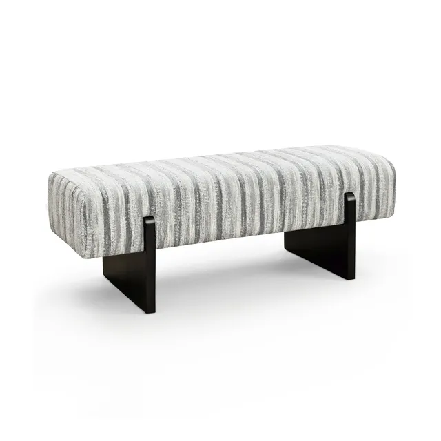 Sia Vog Banc tissu tramé motif gris bleu