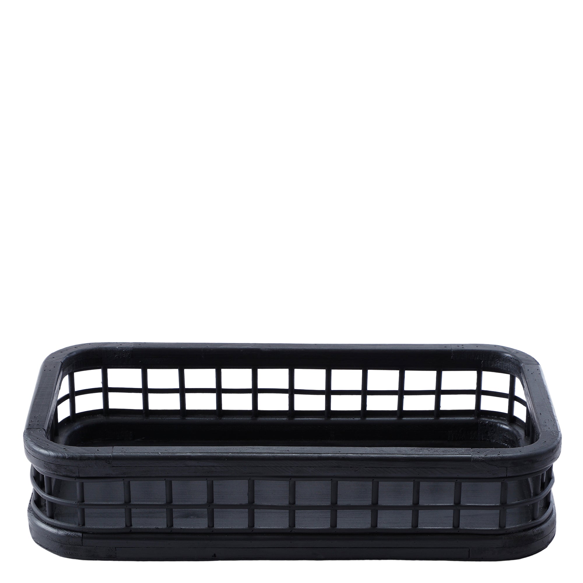 Sia Home Ysia plateau décoratif rectangulaire noir 56 cm bois
