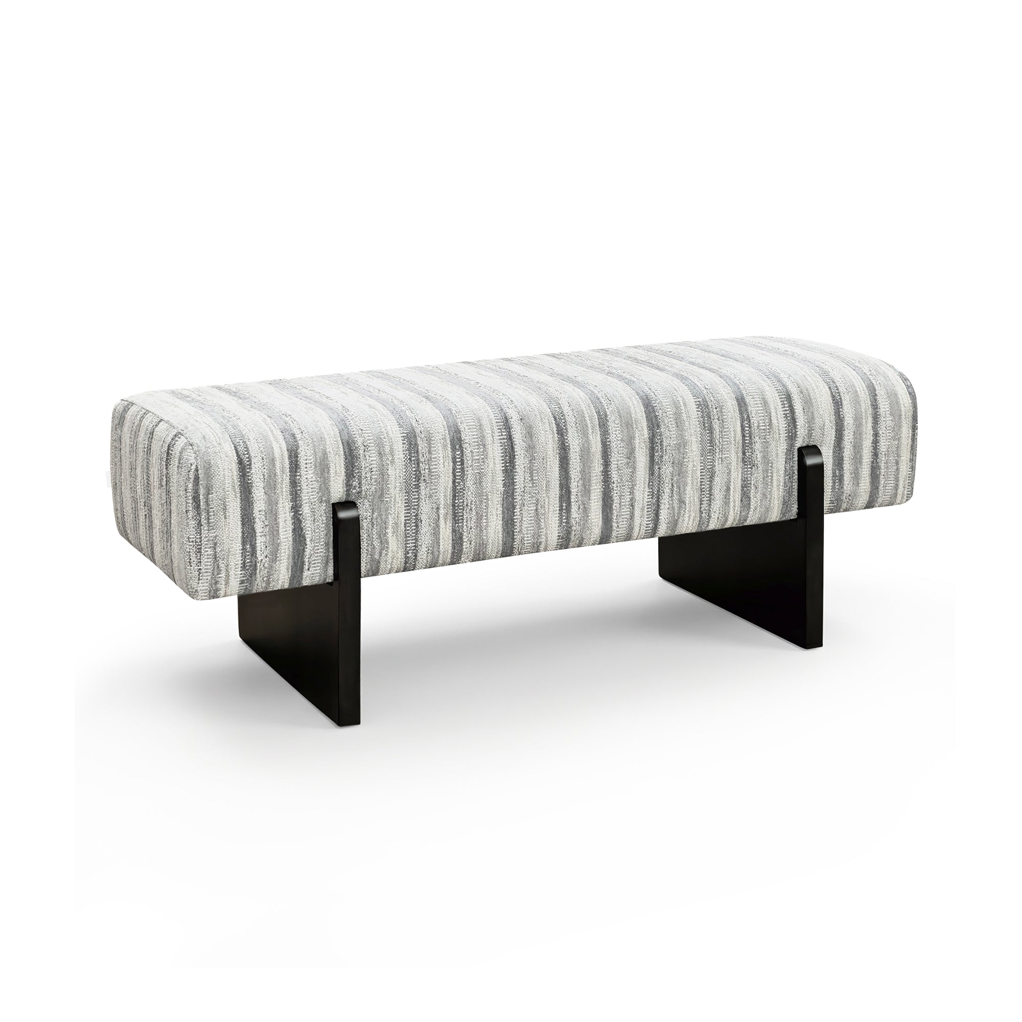 Sia Vog Banc tissu tramé motif gris bleu