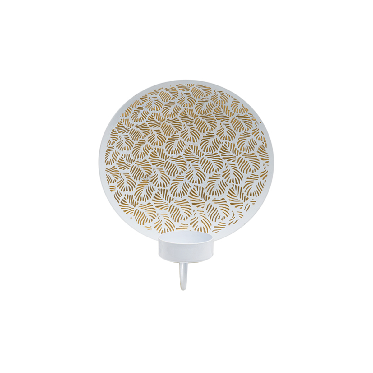 Sia Samba porte-bougie mural blanc fer 17 cm