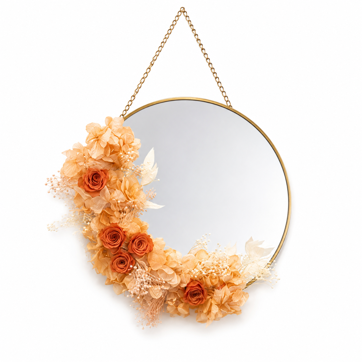 Ateliers Ouchamp Rue Crémieux miroir fleuri S rose stabilisé